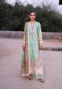 ZQL0011 I The Anga Portal Luxe Lawn Eid Edit'26 I Zarqash - Portia Fabrics