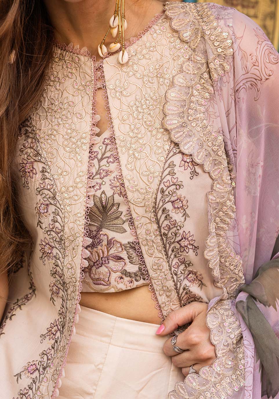 ZQLU 002 Ambrose I Luxury Lawn 2025 I Zarqash - Portia Fabrics