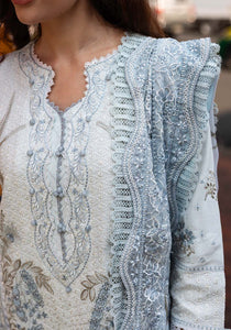ZQLU 003 ANNE I Luxury Lawn 2025 I Zarqash - Portia Fabrics