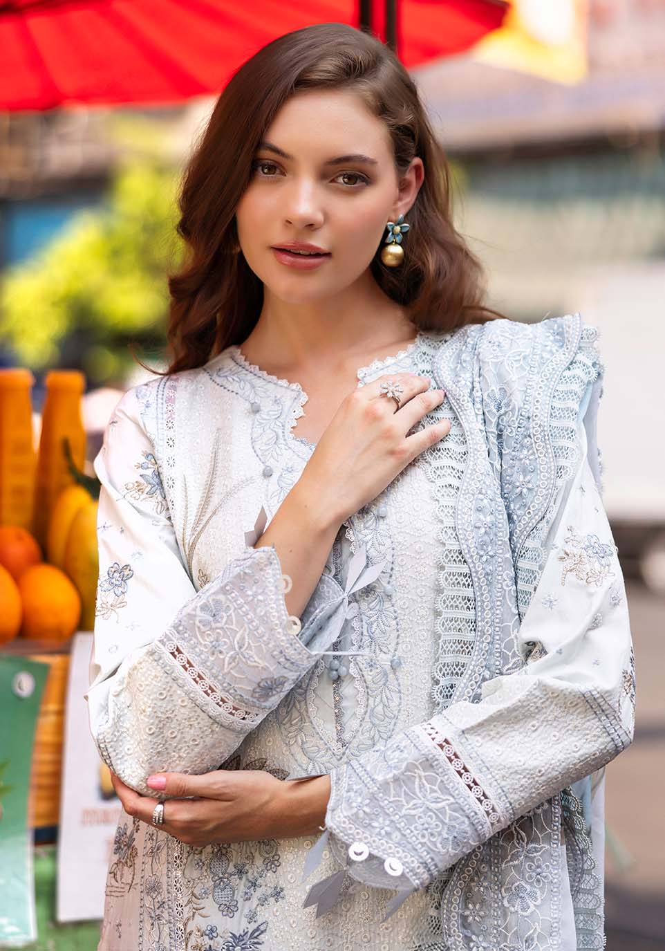 ZQLU 003 ANNE I Luxury Lawn 2025 I Zarqash - Portia Fabrics