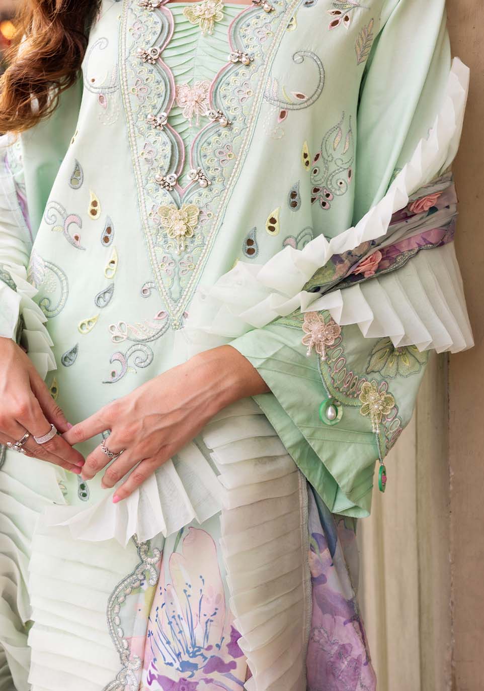 ZQLU 005 ELLIS I Luxury Lawn 2025 I Zarqash - Portia Fabrics