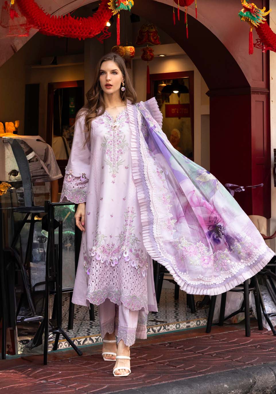 ZQLU 006 Daisy ~ Belle I Luxury Lawn 2025 I Zarqash - Portia Fabrics Main image