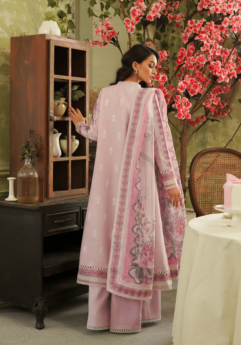 ZQT 001 FAYE | Tresor Luxury Lawn'24 | Zarqash - Portia Fabrics