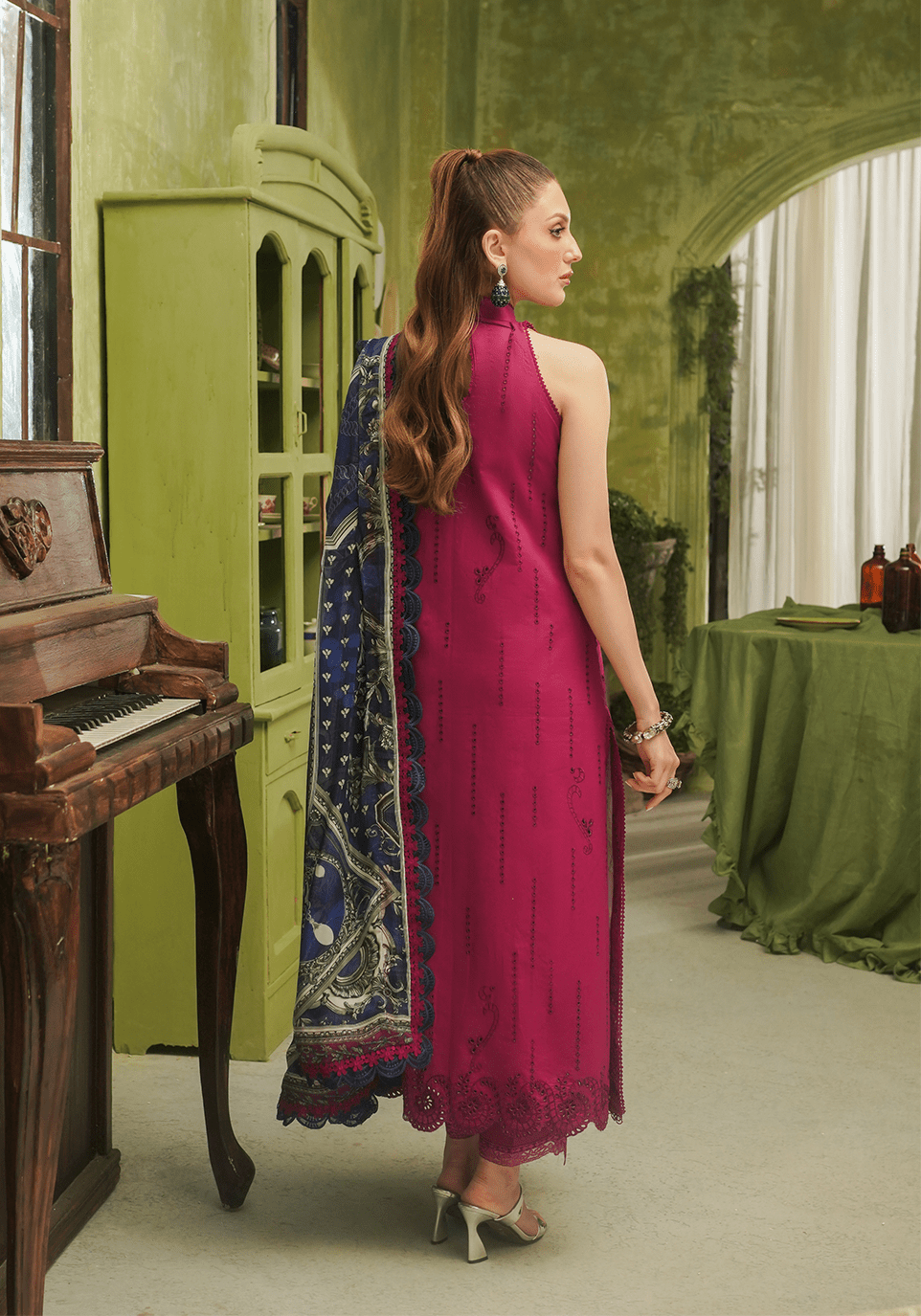 ZQT 0012 ROSA | Tresor Luxury Lawn'24 | Zarqash - Portia Fabrics