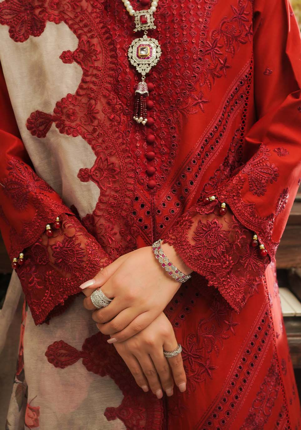 ZQT 007 ROSALINE | Tresor Luxury Lawn'24 | Zarqash - Portia Fabrics