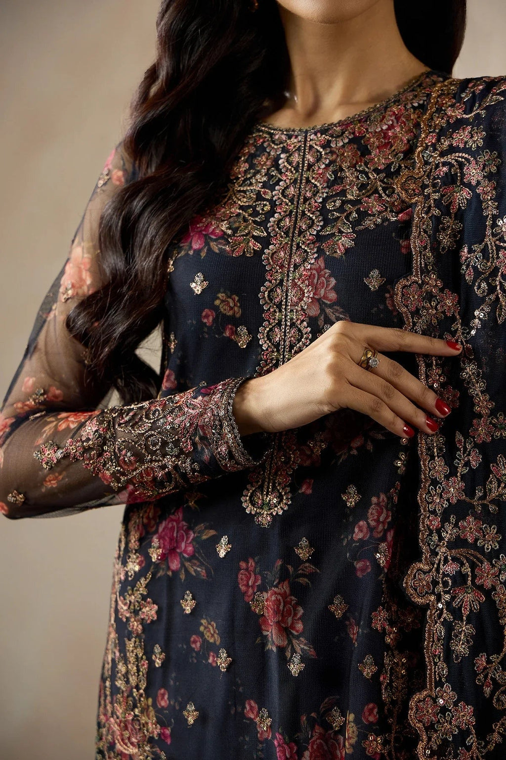 ZRF-PE-01 MEHRAB | Afsana | Zarif - Portia Fabrics