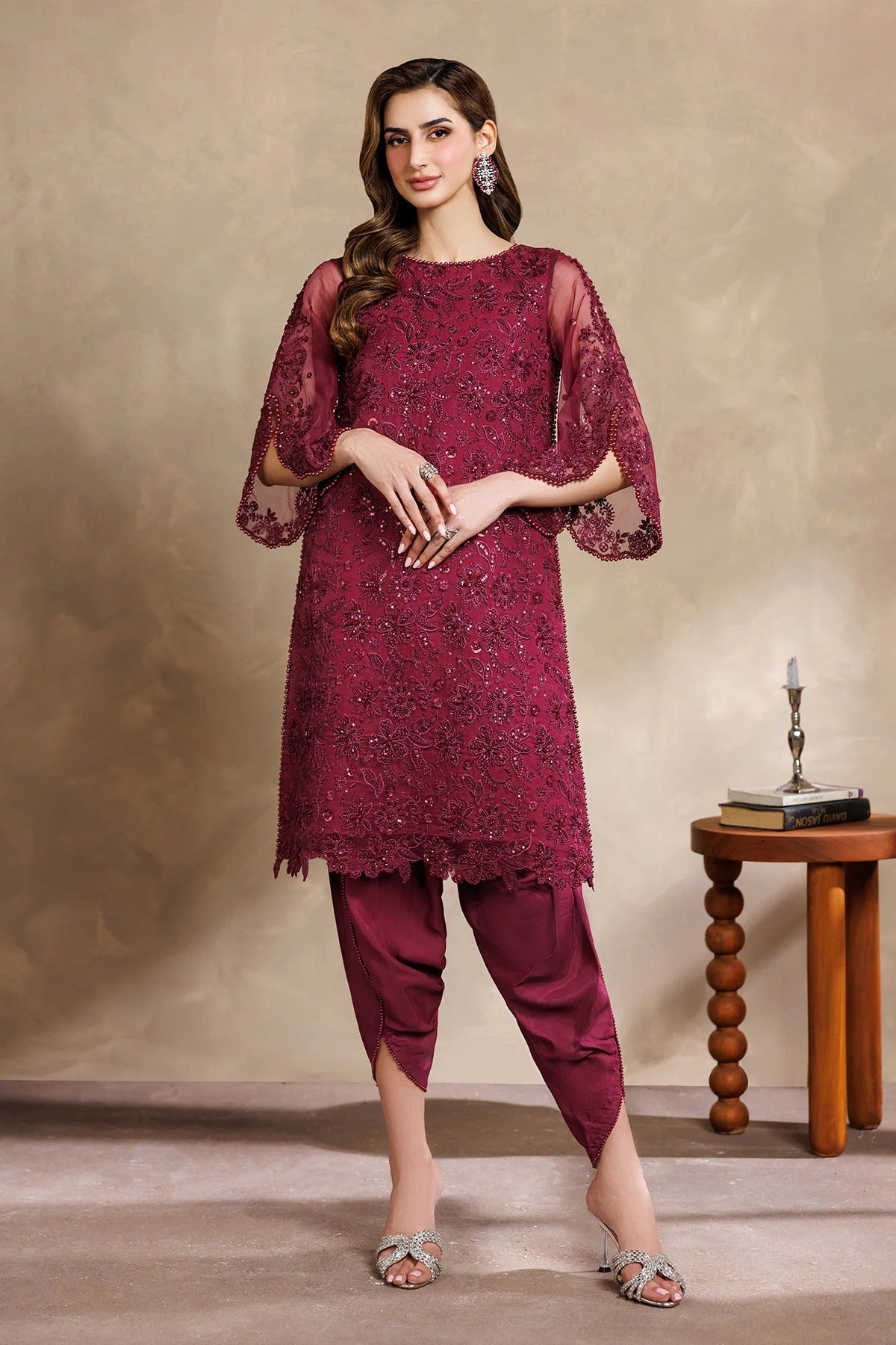 ZYR-SURKH-01 | Zayrah | Zarif - Portia Fabrics